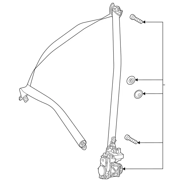 1678603003 - Driver Seat: Seat Belt for Mercedes-Benz: GLE350, GLE450, GLE450e, GLE53 AMG, GLE580, GLE63 AMG S, GLS450, GLS580, GLS63 AMG, Maybach GLS600 Image image