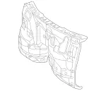 2126201108 - Front-End Assembly, Front Panel: Firewall for Mercedes-Benz Image