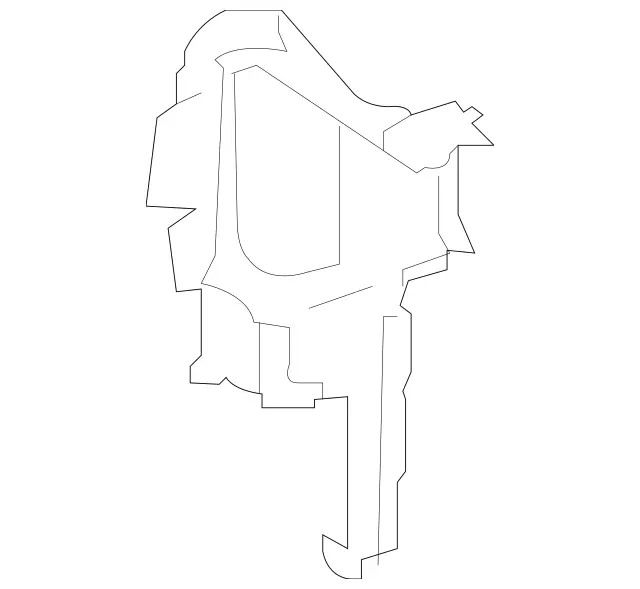 2165050830 - Radiator: Air Duct for Mercedes-Benz: CL550, CL600, CL63 AMG Image image