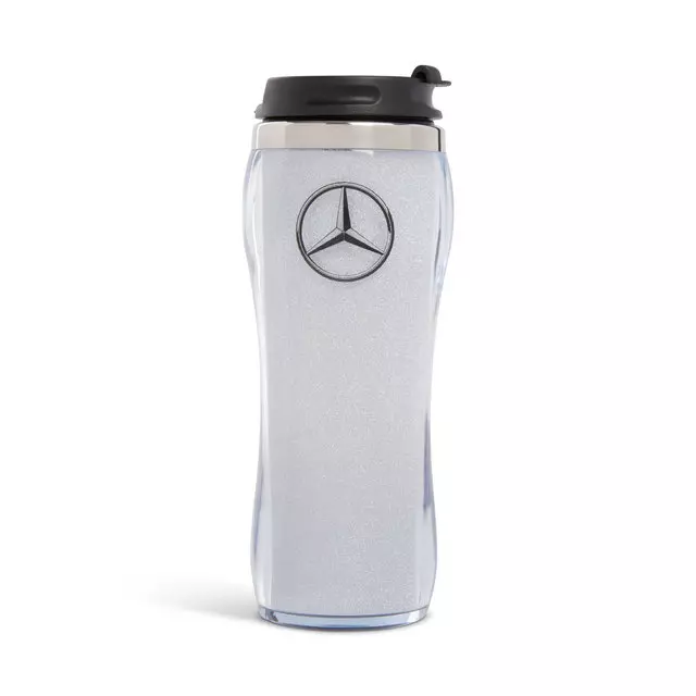 Mer 12oz Brilliance Glitter Tumbler Silver - Mercedes-Benz (1523532-00)