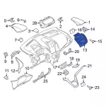KT1Z18842CH - : Center Bezel for Ford Image