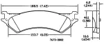 13054120 - : Disc Brake Pad Set for OmniParts Image