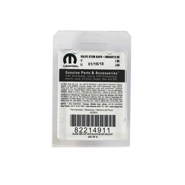 82214911 - Exterior Accessories: Valve Stem Caps for Mopar Image