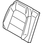 FR3Z6366600AA - Body: Seat Back Cover for Ford Image