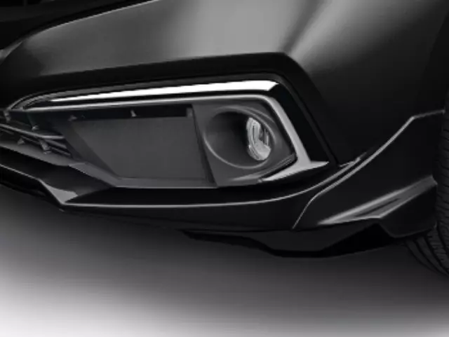 8F01TBA110E - Exterior: Front Underbody Spoiler - Crystal Black Pearl for Honda: Civic Image