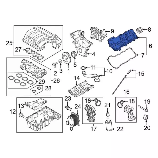 Valve Cover - Ford (BR3Z-6582-V)