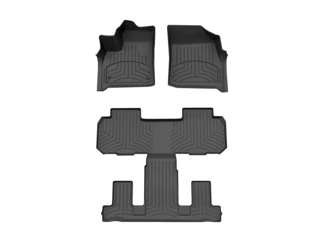 44126914412282IM - : Black FloorLiner™ HP, Complete Set (1st Row, 1-Piece 2nd/3rd Row) for WeatherTech Image