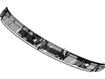 8C2Z15022A69AA - Body: Cowl Grille for Ford Image
