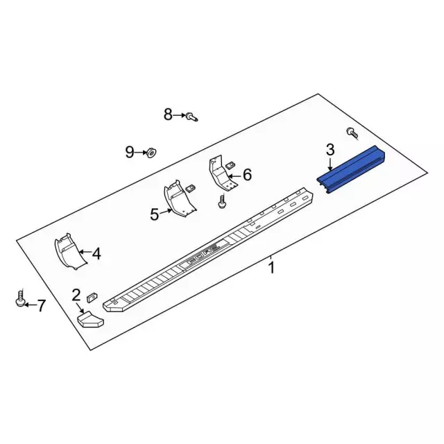 ML3Z16A455E - Body: Rear Cap for Ford: F-150 Image