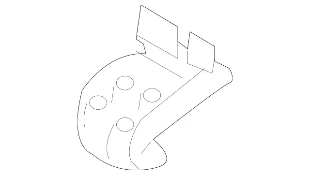 23081100417E94 - Body: Support Bracket for Mercedes-Benz Image