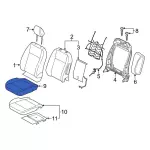 GN1Z5862900MC - Body: Cushion Cover for Ford: EcoSport Image