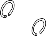 4021405U00 - Brakes: Snap Ring for Infiniti Image