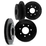 800454162 - : DFC Brake Rotors - Drilled &amp; Slotted - Black for DYNAMIC FRICTION Image