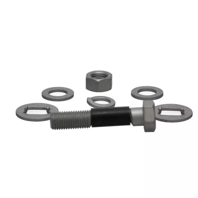 45K18053 - Suspension: Alignment Camber Kit for BMW: X5 | Buick: Century, Electra, Enclave, LeSabre, Lucerne, Park Avenue, Reatta, Regal, Riviera, Skyhawk, Skylark, Somerset, Somerset Regal | Cadillac: 60 Special, Allante, Cimarron, DeVille, Eldorado, Fleetwood, Seville, STS | Chevrolet: Beretta, Camaro, Cavalier, Celebrity, Citation II, Corsica, Lumina, Lumina APV, Monte Carlo, Traverse | Chrysler: 300M, Concorde, LHS, New Yorker | Dodge: Intrepid, Monaco | Ford: LTD, Mustang | GMC: Acadia | Honda: Civic, Odyssey | Hyundai: Sonata | Lexus: ES250 | Mercury: Capri, Cougar, Marquis | Oldsmobile: 88, 98, Achieva, Aurora, Calais, Cutlass Calais, Cutlass Ciera, Cutlass Cruiser, Cutlass Supreme, Delta 88, Firenza, LSS, Omega, Regency, Silhouette, Toronado | Pontiac: Bonneville, Firebird, Grand Am, Phoenix, Sunbird, Trans Sport | Saturn: Outlook | Toyota: Previa Image