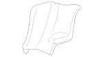 23069002419C83 - Body: Lower Quarter Trim for Mercedes-Benz Image