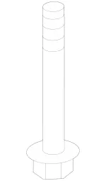 199904601 - : 2014-2025 Mercedes-Benz - Hex Head Screw W Flange for Mercedes-Benz: B Electric Drive, B250e, CLA250, EQB 250+, EQB 300, EQB 350, GLA250 Image