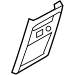 8A8Z74045E24AA - Body: Rear Panel Trim for Ford: Flex Image