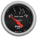 3318 - : GAUGE, FUEL LEVEL, 2 1/16", 16OE TO 158OF, ELEC, SPORT-COMP for AutoMeter Image