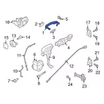 JB3Z2122404F - : Handle, Outside for Ford: Ranger Image