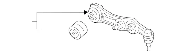 2053306710 - Front Axle: Spring Link for Mercedes-Benz: C400, CLS450, CLS53 AMG, E300, E350, E400, E450, E53 AMG, GLC300 Image image