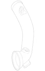 2560980207 - : Front Duct for Mercedes-Benz Image