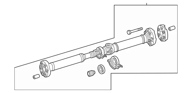 2134107603 - Propeller Shaft: Propeller Shaft for Mercedes-Benz: CLS53 AMG, E53 AMG Image image