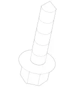 2196 - : Hexalobular Screw for Mercedes-Benz Image
