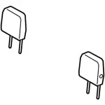 FU5Z78611A08AF - Body: Headrest, Outer for Ford: Ranger Image