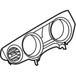 AR3Z63044D70BA - Body: Cluster Bezel for Ford: Mustang Image