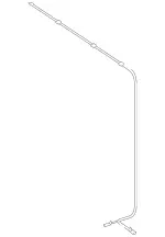 2218600292 - Windshield Washer, Emergency Equipmt: Hose for Mercedes-Benz: 250, 300S, CL550, CL600, CL63 AMG, CL65 AMG, S350, S400, S500, S550, S600, S63 AMG Image