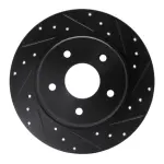 63340109R - : DFC Brake Rotor - Drilled and Slotted - Black for DYNAMIC FRICTION Image