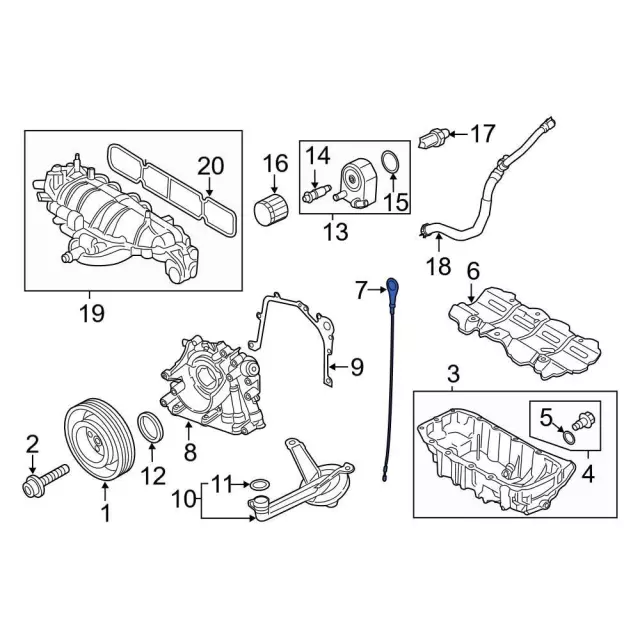 Indicator Assembly - Oil Level - Ford (BM5Z-6750-E)