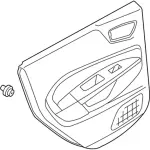 G2BZ5827406BH - Body: Door Trim Panel for Ford: Fiesta Image