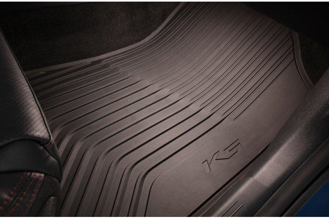 L3F13AC000 - Interior: 2021-2025 Kia K5 Front &amp; Rear All-Weather Floor Mats Set Of 4 Black for Kia: K5 Image
