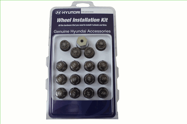 Pvd Lug Nut & Wheel Lock Kit - Hyundai (U8440-1E000)