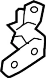 824212V70A - BODY: Lower Hinge for Infiniti Image