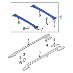 7F2Z1755106AA - Body: Cross Rail for Ford: Freestar | Mercury: Monterey Image