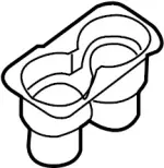 969757S024 - : Cup Holder for Infiniti Image