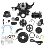 20370BK - : Holley Small Block Ford Mid-Mount Complete Accessory System for Holley Image