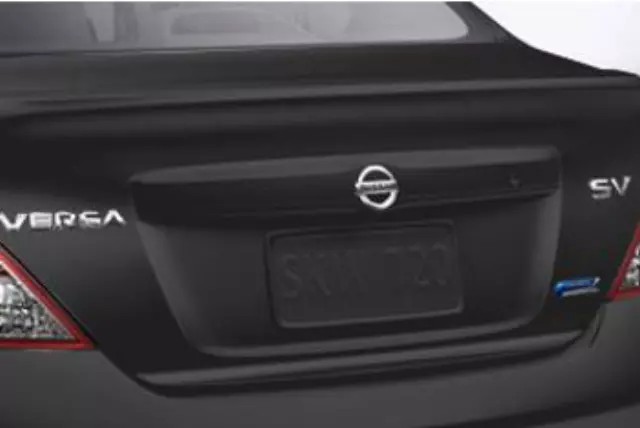 999J14302B - Exterior: Rear Decklid Spoiler - Sedan - Graphite Blue for Nissan: Versa Image