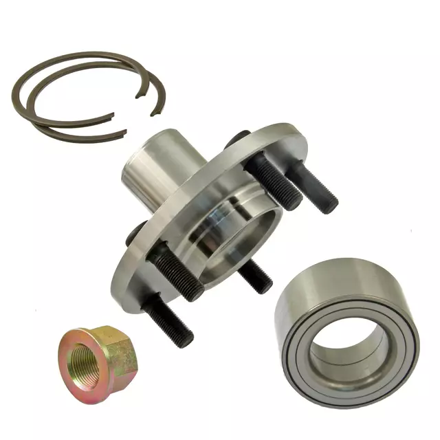 518516 - : Front Wheel Hub Spindle Kit with Bearing, Bushing, Snap Ring, and Nut for ACDelco Image