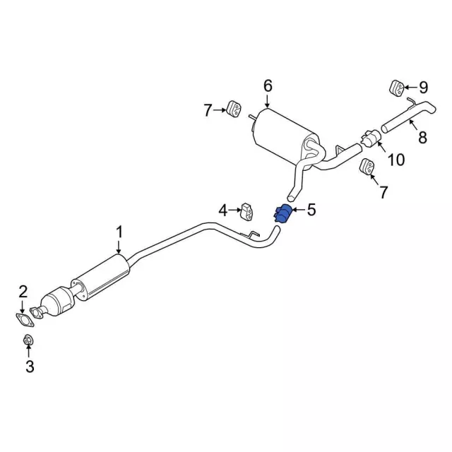Connector Pipe - Ford (NU2Z-5K256-A)