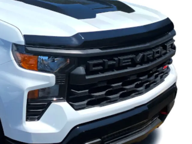 19434058 - Exterior: Aeroskin Hood Protector - Matte Black for Chevrolet: Silverado 1500 Image