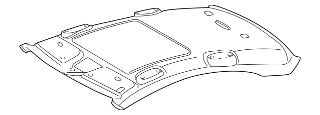 2036907750 - Covering and Lining: Trim, Roof for Mercedes-Benz: C230, C280, C32 AMG, C350, C55 AMG Image image
