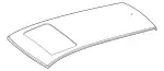 2126571309 - Body: Roof Panel for Mercedes-Benz Image
