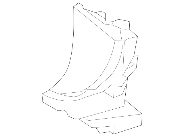 1665050730 - Front-End Assembly, Front Panel: Air Ducting for Radiator for Mercedes-Benz: GL450, GL550, GLE400, GLE550e, GLS450, GLS550, ML400, ML550 Image image