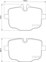 355024921 - : Disc Brake Pad Set for Hella Pagid Image