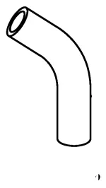 872450C480 - : HVAC Heater Hose for Toyota Image