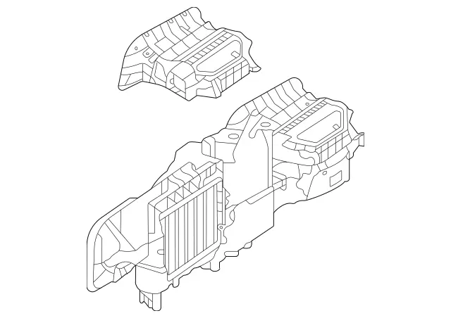 1678305805 - Heating and Ventilation: Evaporator Housing for Mercedes-Benz: GLE450e Image image