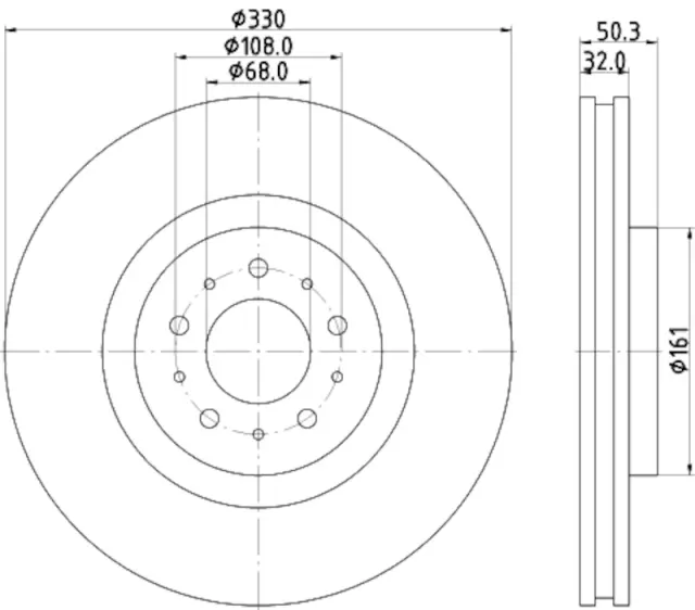 355115592 - : Disc Brake Rotor for Hella Pagid Image
